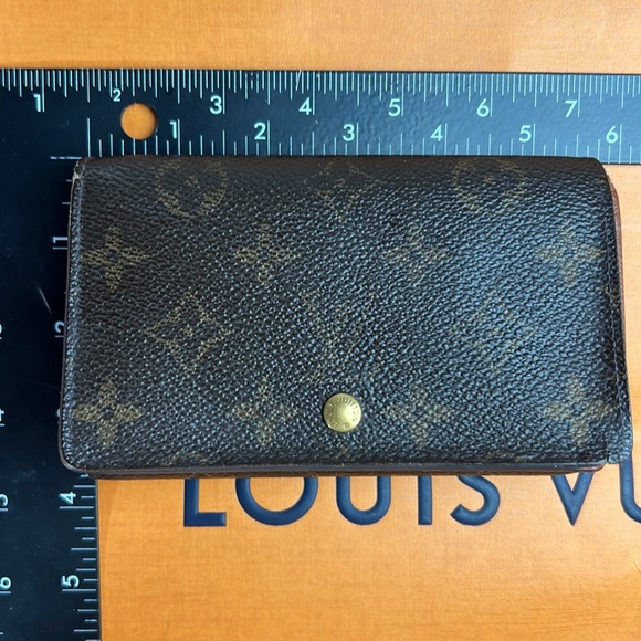 LV Louis Vuitton Monogram Porte Monnaie Billets Tresor Wallet Auth. Vintage 01 - Picture 17 of 17